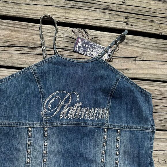 Vintage Y2K Plush Rhinestone 2 Piece Women’s Wide Leg Set Outfit - Picture 8 of 10